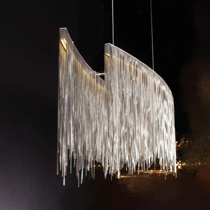 Teresa Cadena Metal Tassel Dining Room Light 47"W