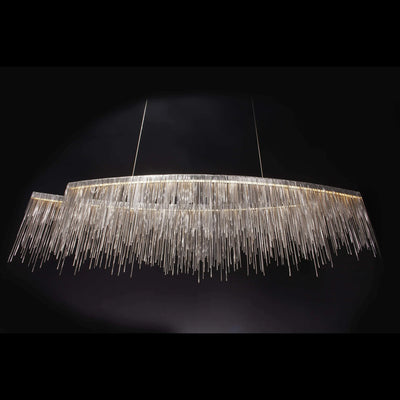 Teresa Cadena Metal Tassel Dining Room Light 47"W
