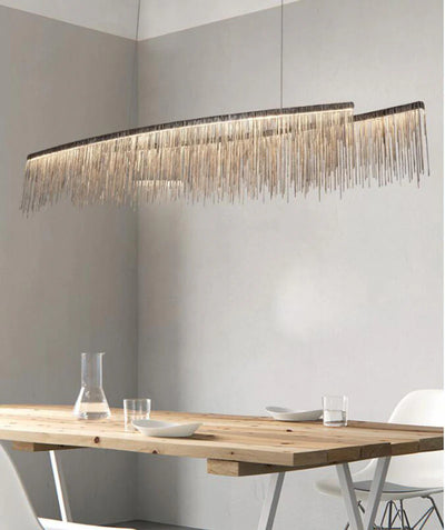 Teresa Cadena Metal Tassel Dining Room Light 47"W