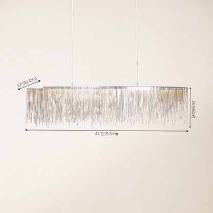 Teresa Cadena Metal Tassel Dining Room Light 47"W