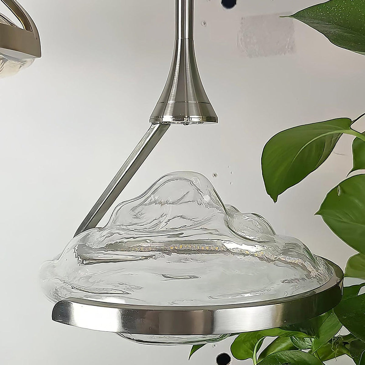 Rivelia Glass Wavy Pendant Light