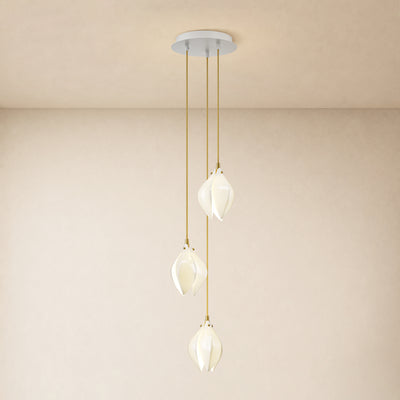 Veylune Ceramic Flower Cluster Chandelier 8"-48"D 