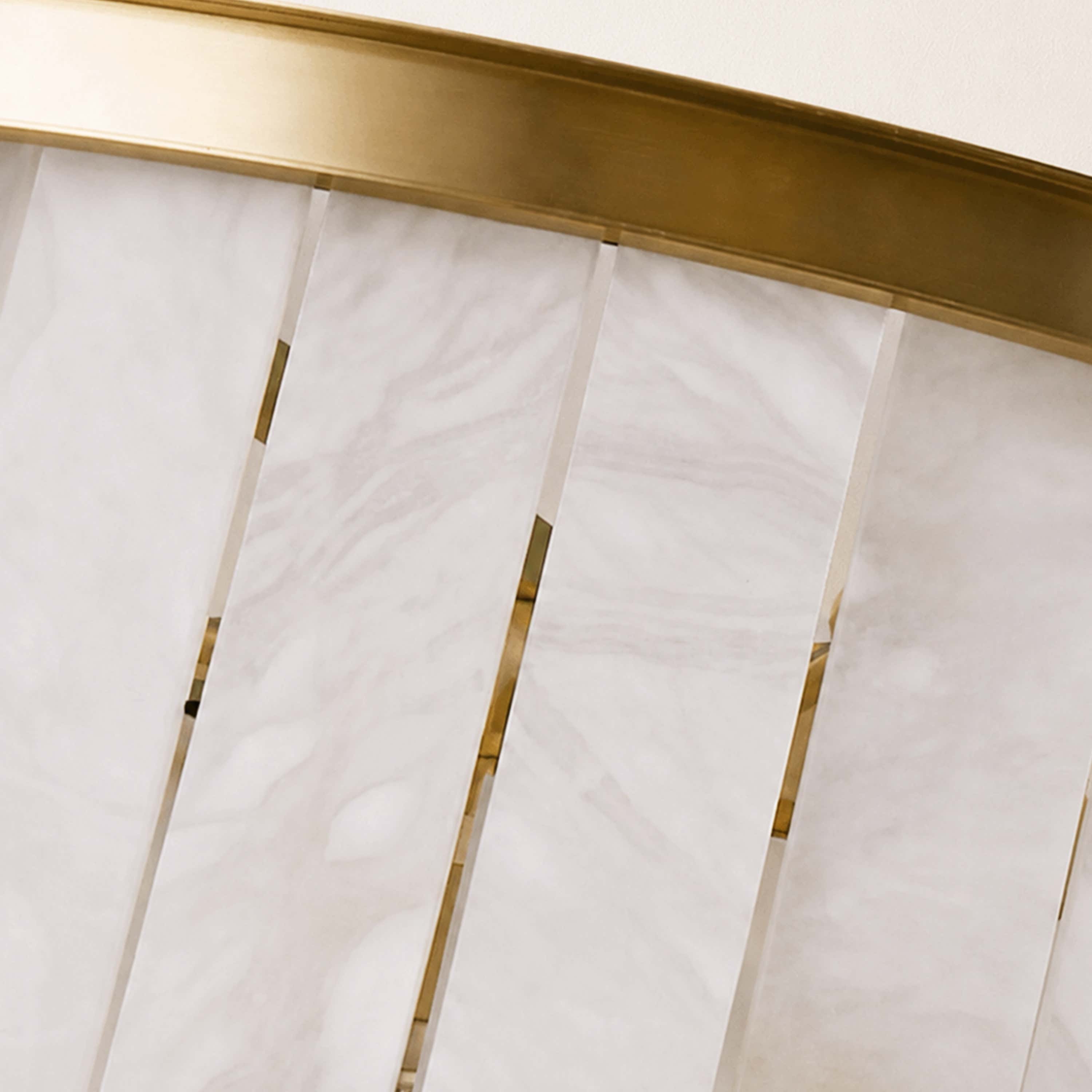 Montrava Alabaster Tiered  Round Chandelier