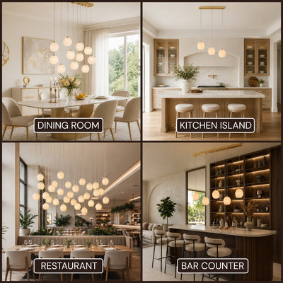 Quorvyn Resin Globe Linear Chandelier