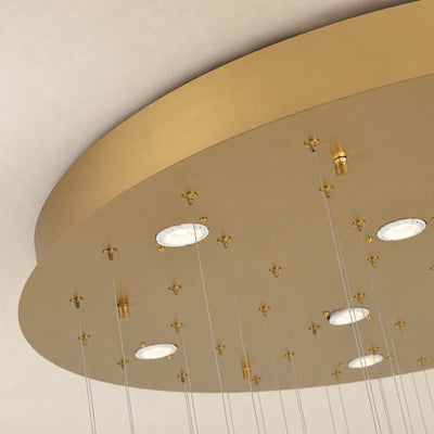 Aurelyn Crystal Round Chandelier 36"D 
