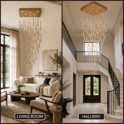 Aurelyn Crystal Square Chandelier 36"D