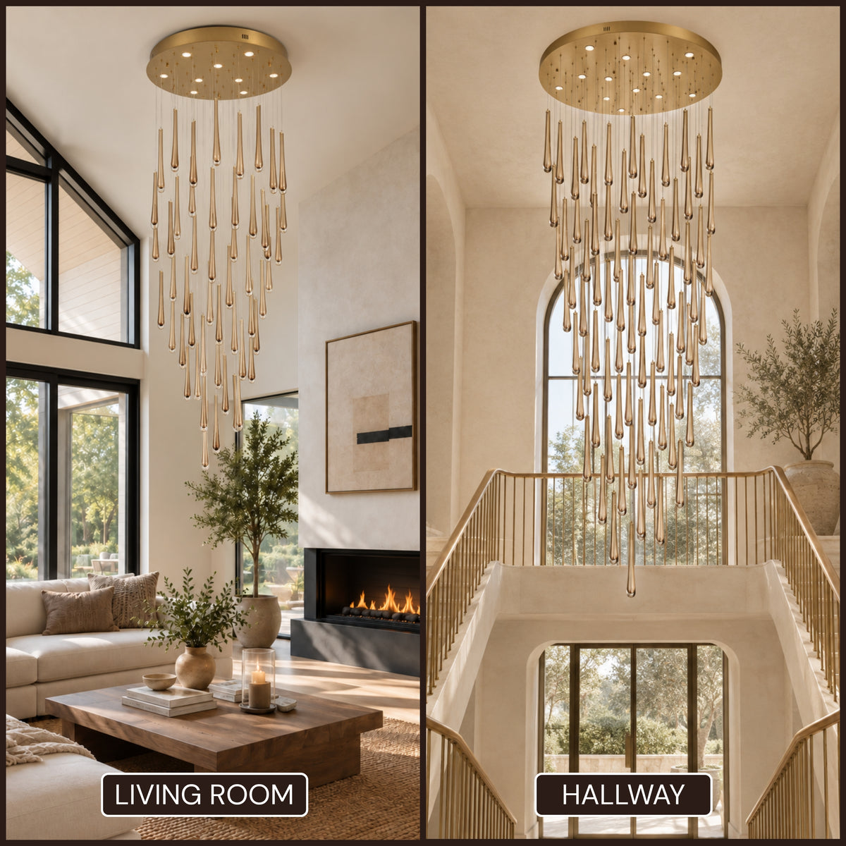 Aurelyn Crystal Round Chandelier 36"D