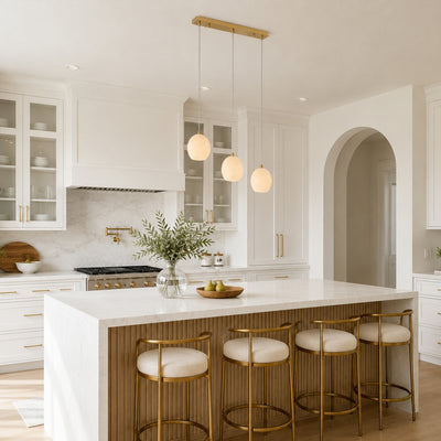Quorvyn Resin Globe Linear Chandelier