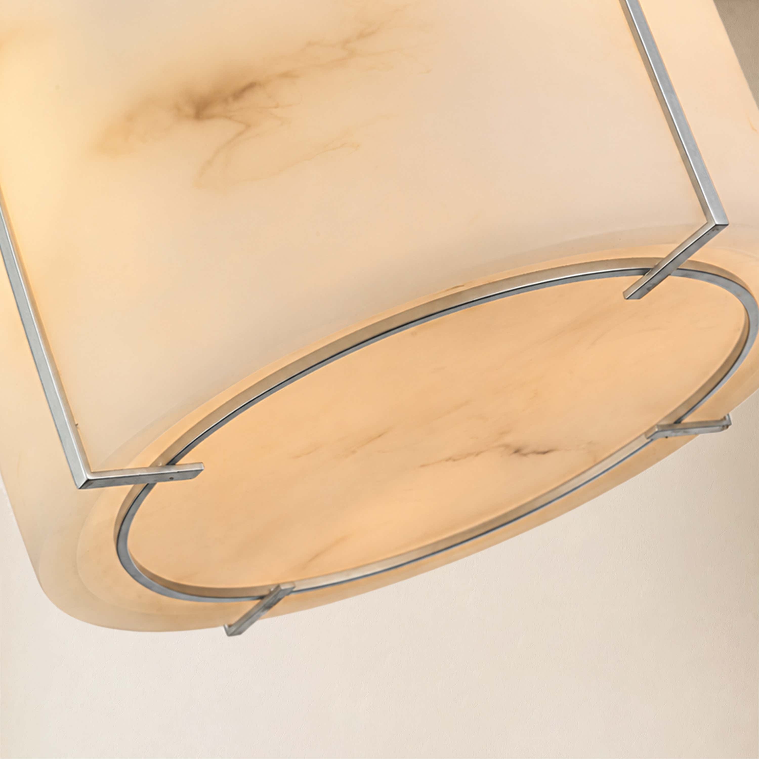 Alora Resin Alabaster Texture Round Flush Mount