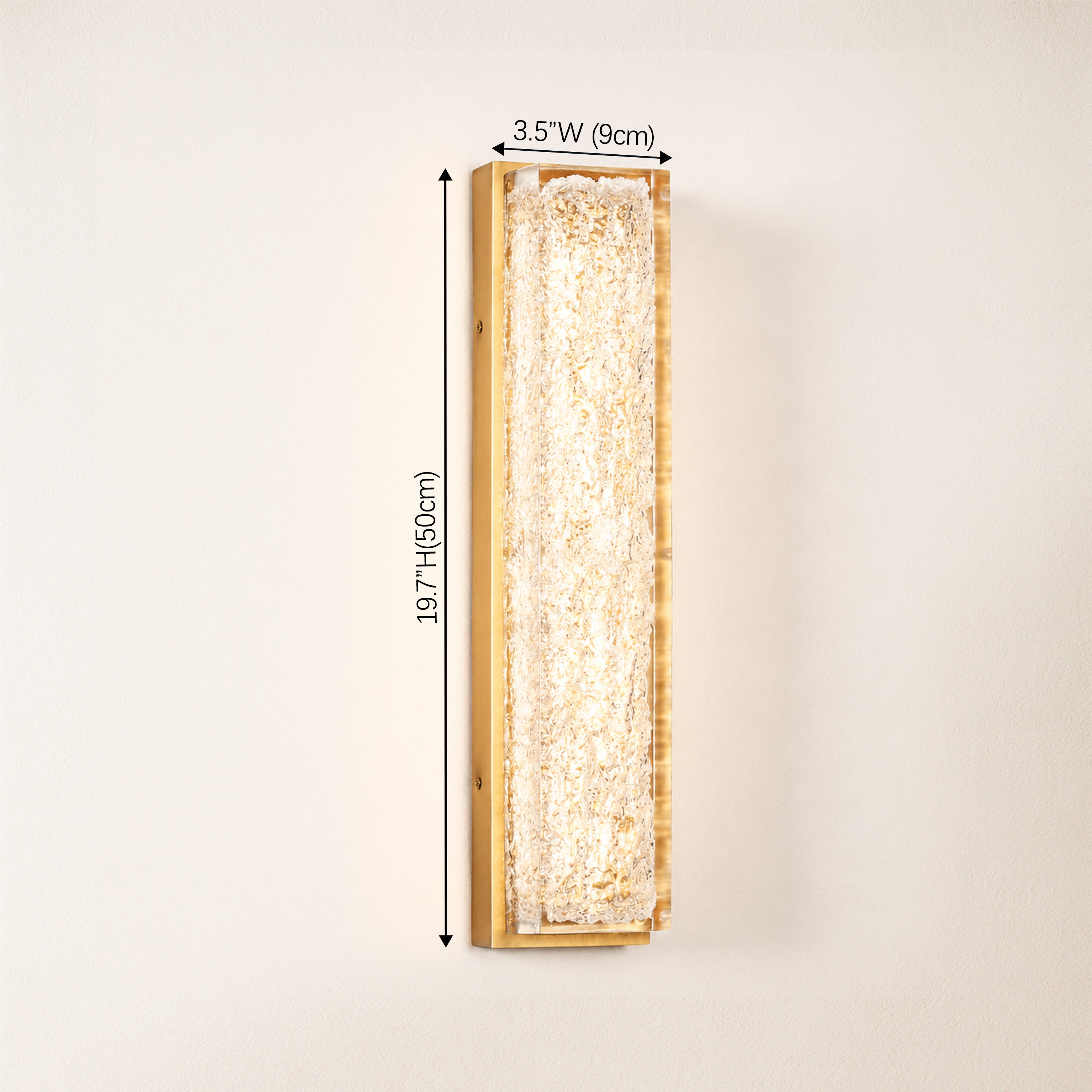 Astris Linear Resin Wall Sconce size-image size-image #Finish_Gold,Size_19.7