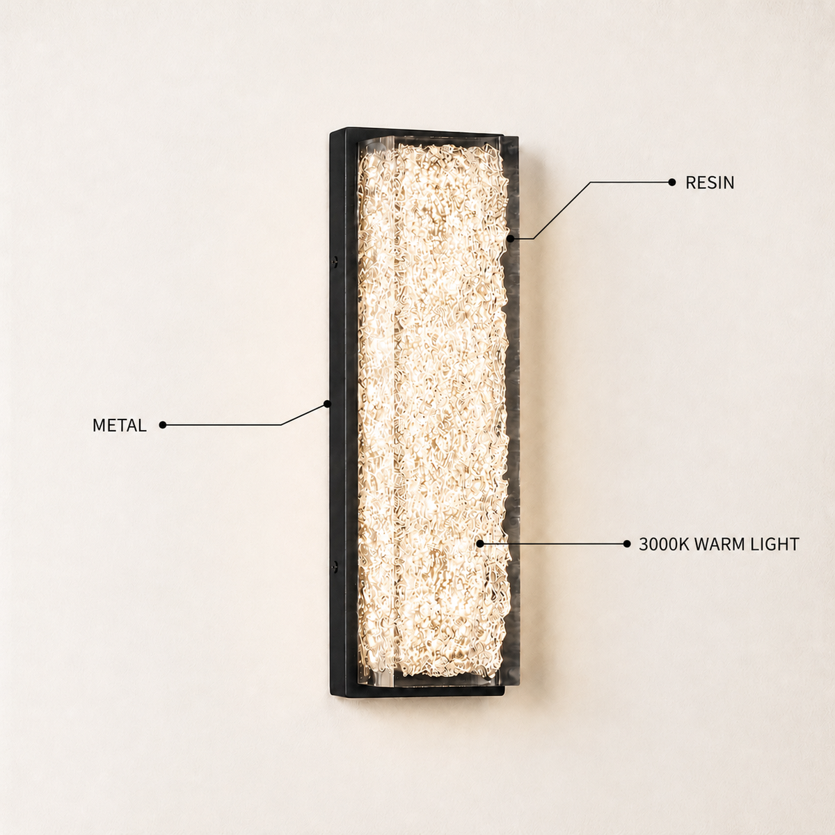 Astris Linear Resin Wall Sconce 
