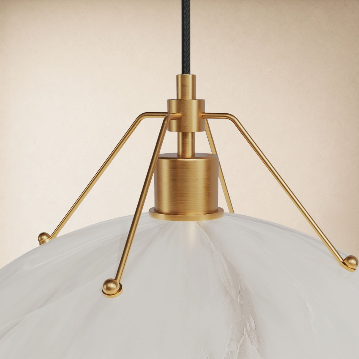 Aurevyn Resin 3-Light Round Pendant 15.7"D #Finish_Gold,Size_15.7"D