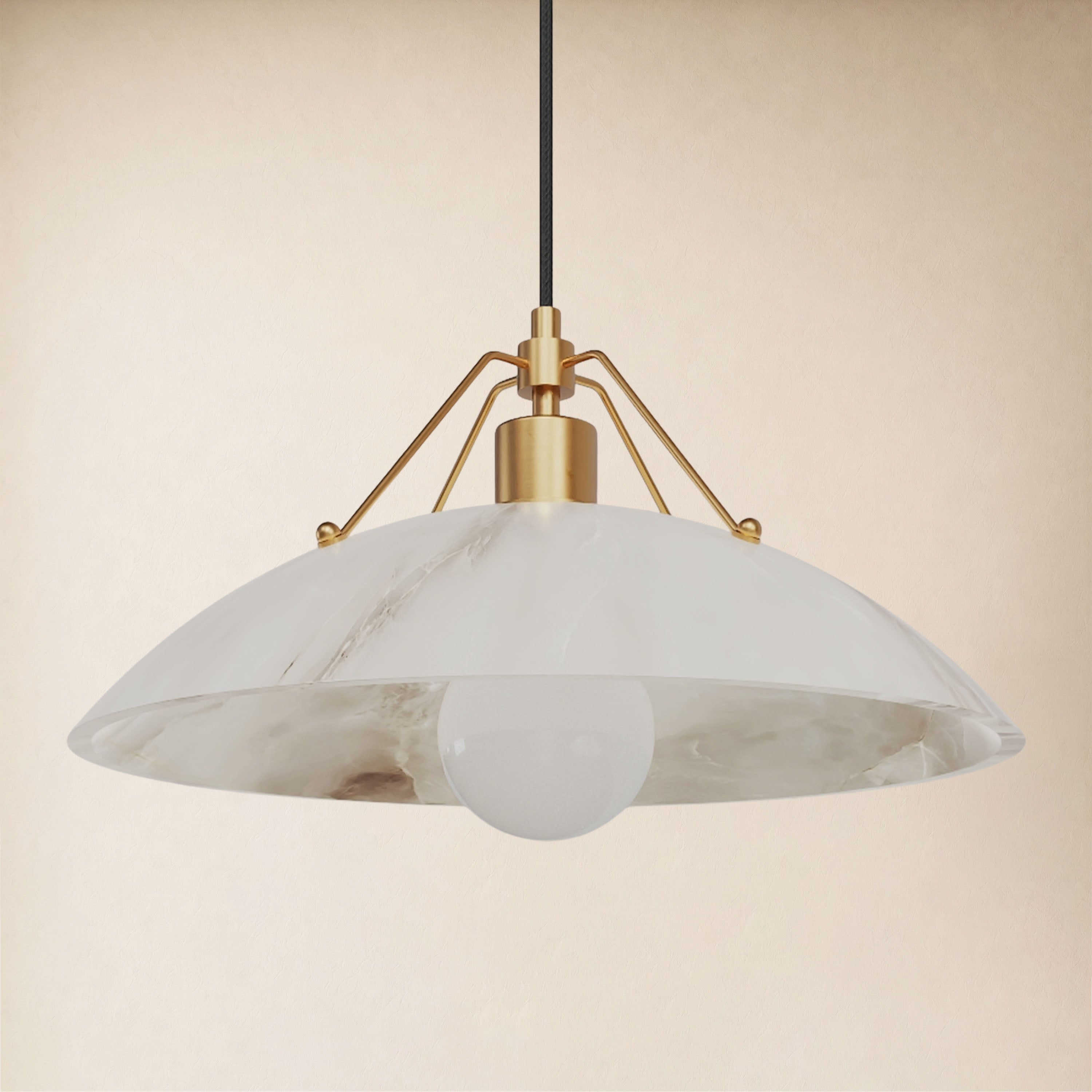 Aurevyn Resin Dome Pendant 11.8" 15.7"D #Size_15.7"