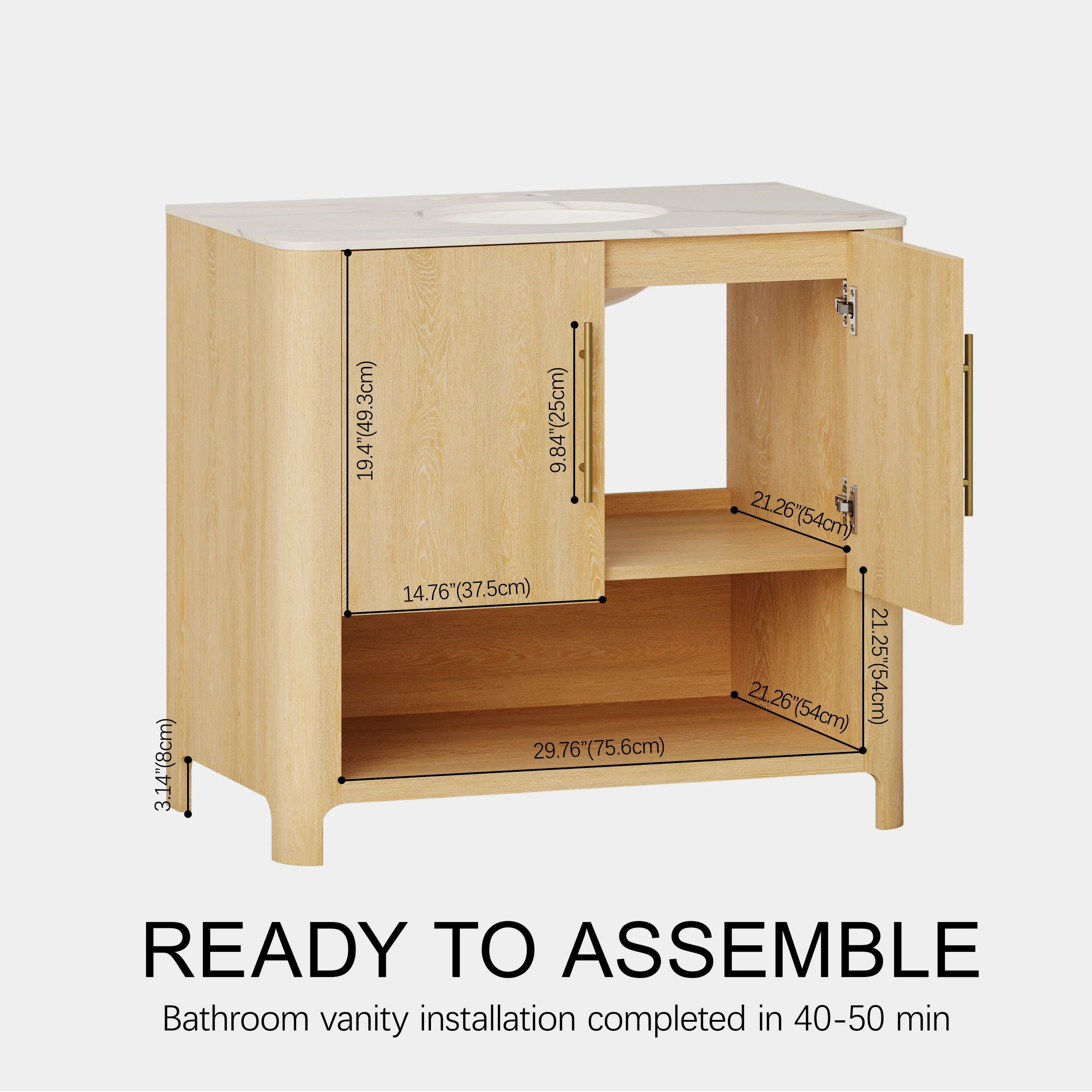 Jude Bathroom Vanity 36"W