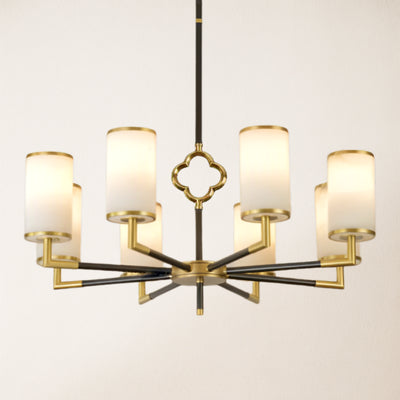 Moral Multi-layer Branda Alabaster Round chandelier 34"D