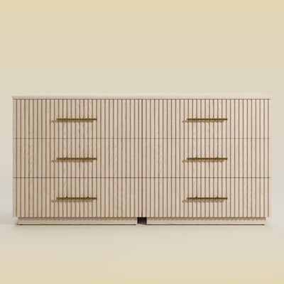 Holt 63“ Oak 6-Drawer Chest(Set of 2)