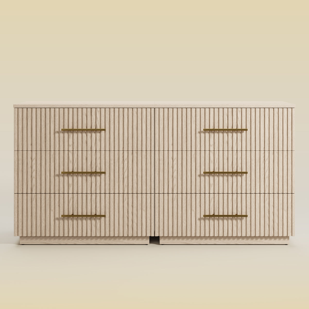 Holt 63“ Oak 6-Drawer Chest(Set of 2)