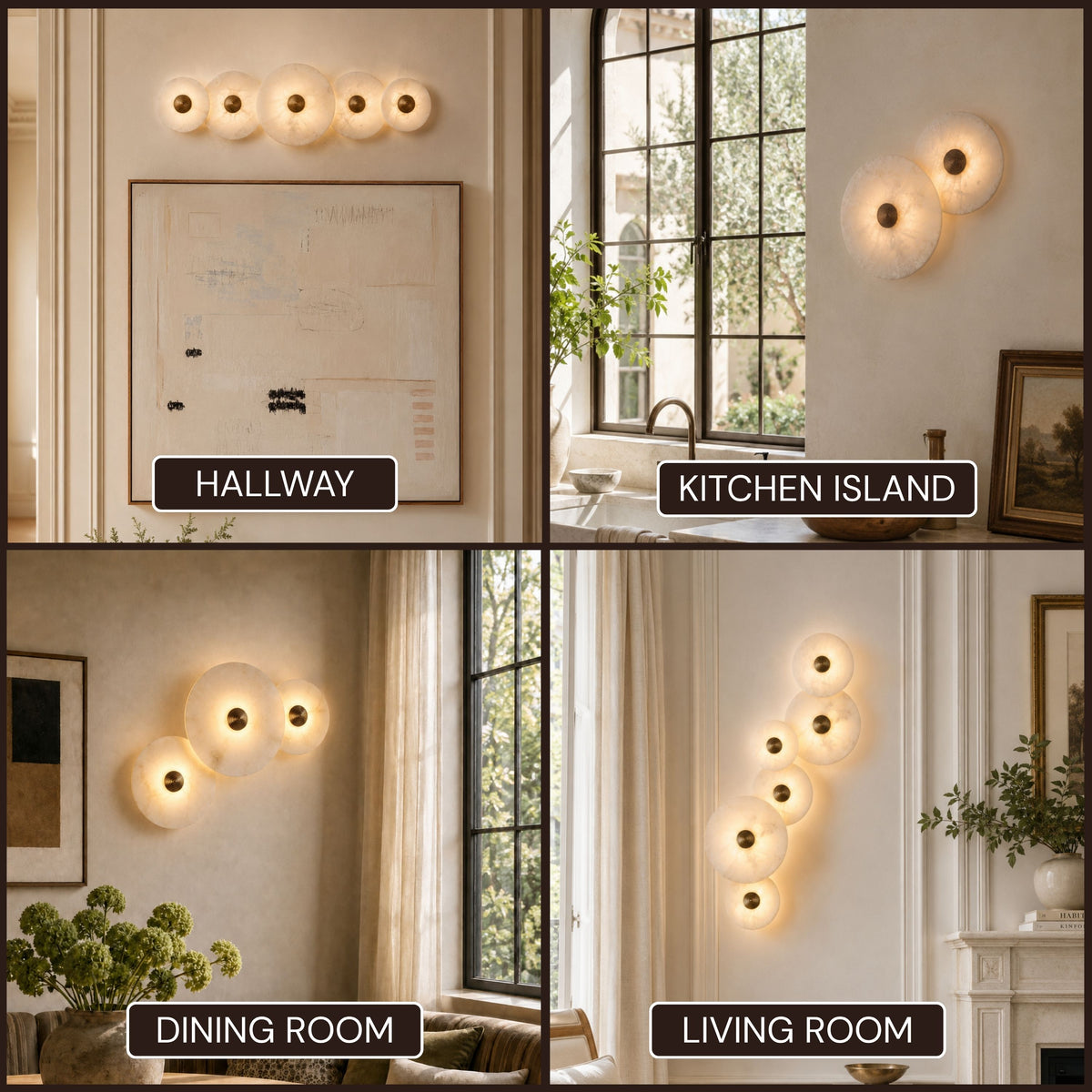 Miles Alabaster Multi-Lights Wall Sconce