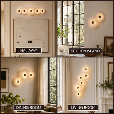 Miles Alabaster Multi-Lights Wall Sconce