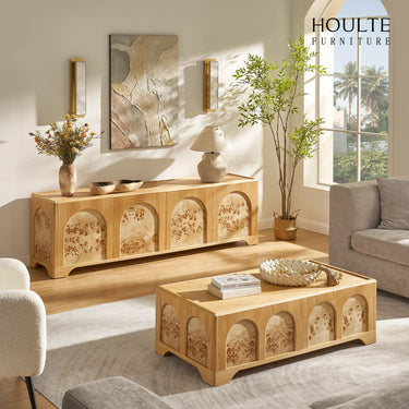 Aurora Oak Coffee Table 47.2"