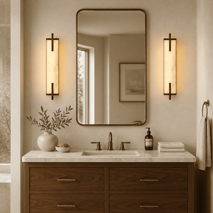 Vespera Alabaster Linear Wall Sconce