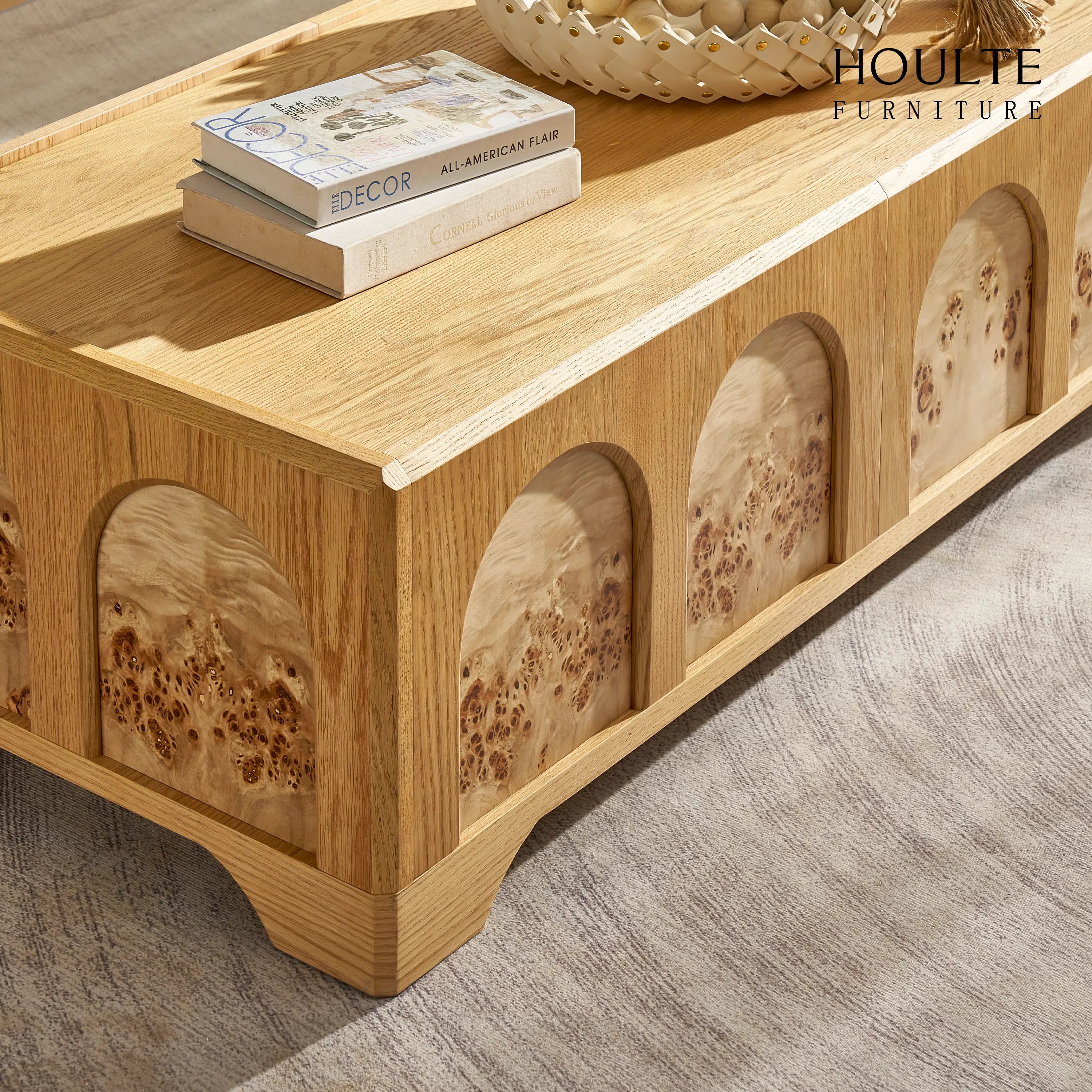 Aurora Oak Coffee Table 47.2"