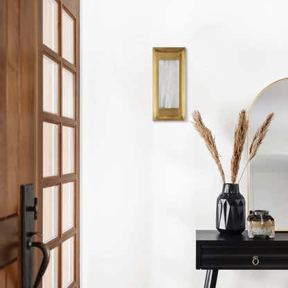 Bravura Alabaster Wall Sconce 16"H