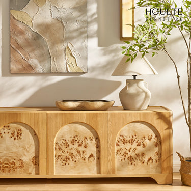 Aurora Oak Media Console 80"