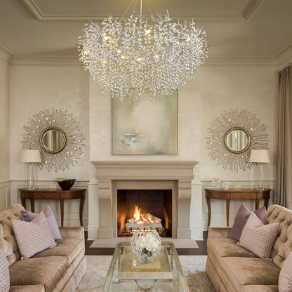 Lustre Branches Round Chandelier 48"