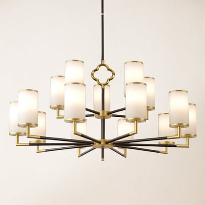 Moral Multi-layer Branda Alabaster Round chandelier 41"D