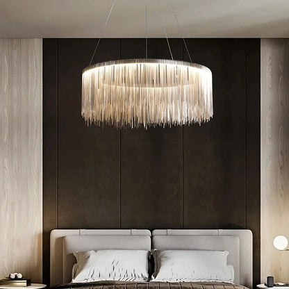 Teresa Cadena Steel Tassel Chandelier