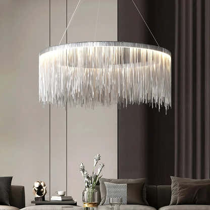 Teresa Cadena Steel Tassel Chandelier
