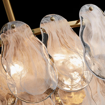 Elaris Glass Cloud Tiered Chandelier 24"D