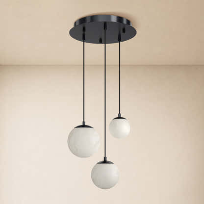 Elviora Resin Globe Round Chandelier