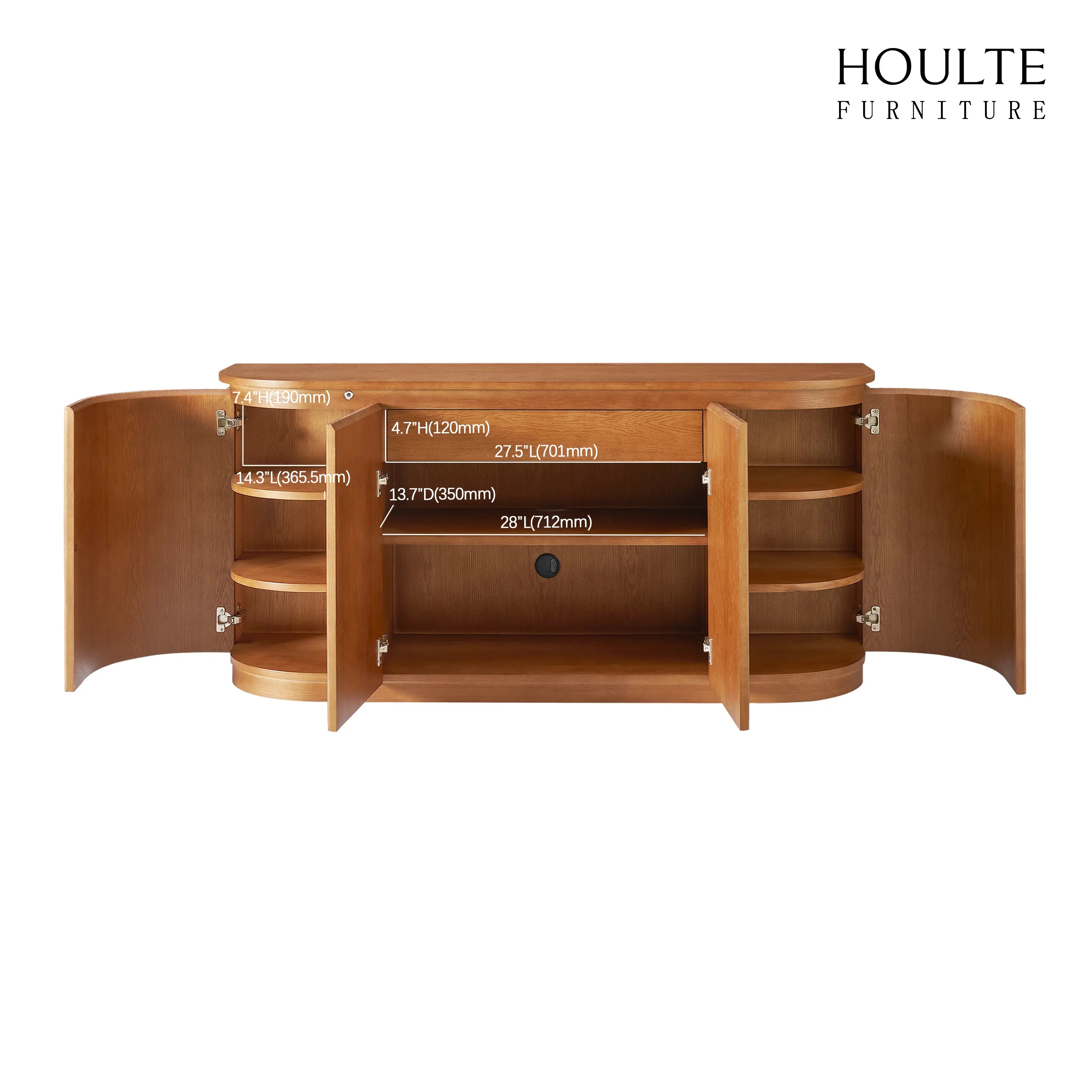 Ewan Oak Sideboard 63"