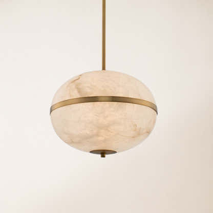 Dadaly Alabaster Small Art Canterbury LED Mini Pendant 16"H