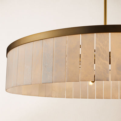 Solmare Alabaster Round Chandelier 41.3"D