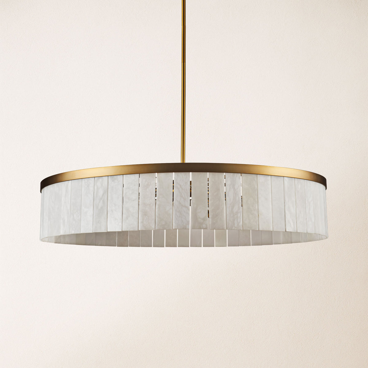 Solmare Alabaster Round Chandelier 41.3"D