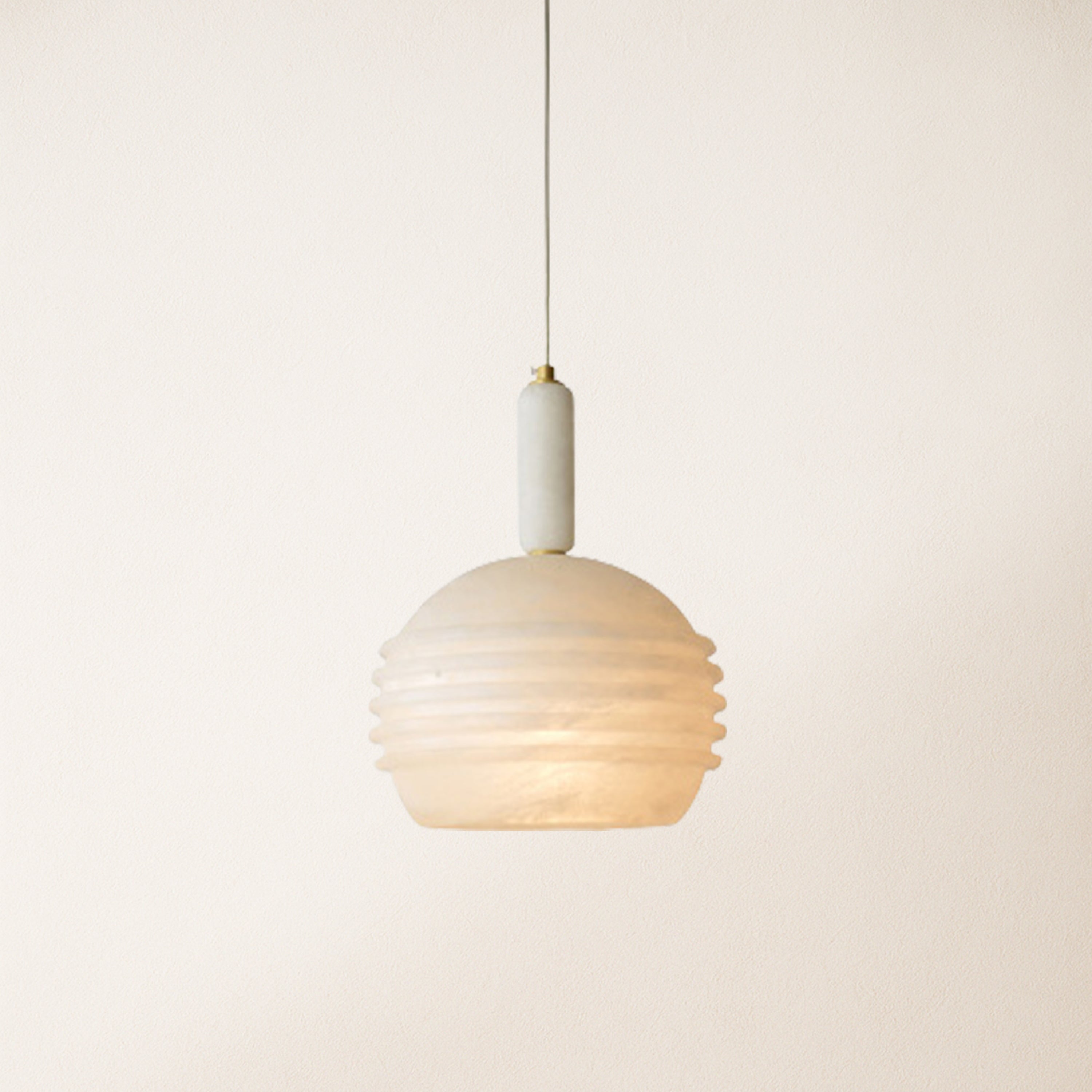 Dadaly Lottia Alabaster Small Art Pendant Light 10"D