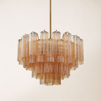 Dawel Glass Round Chandelier 24"D