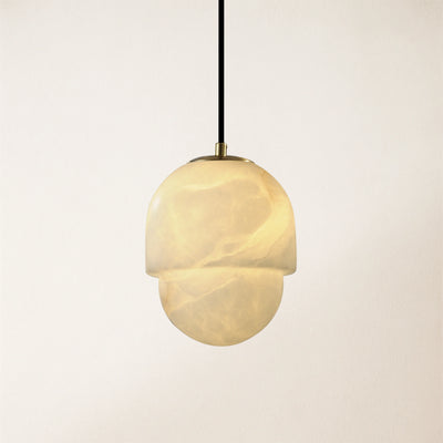 Hecate Alabaster Pendant 6"D