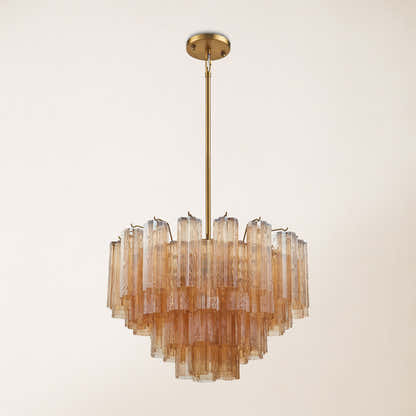Dawel Glass Round Chandelier 24"D