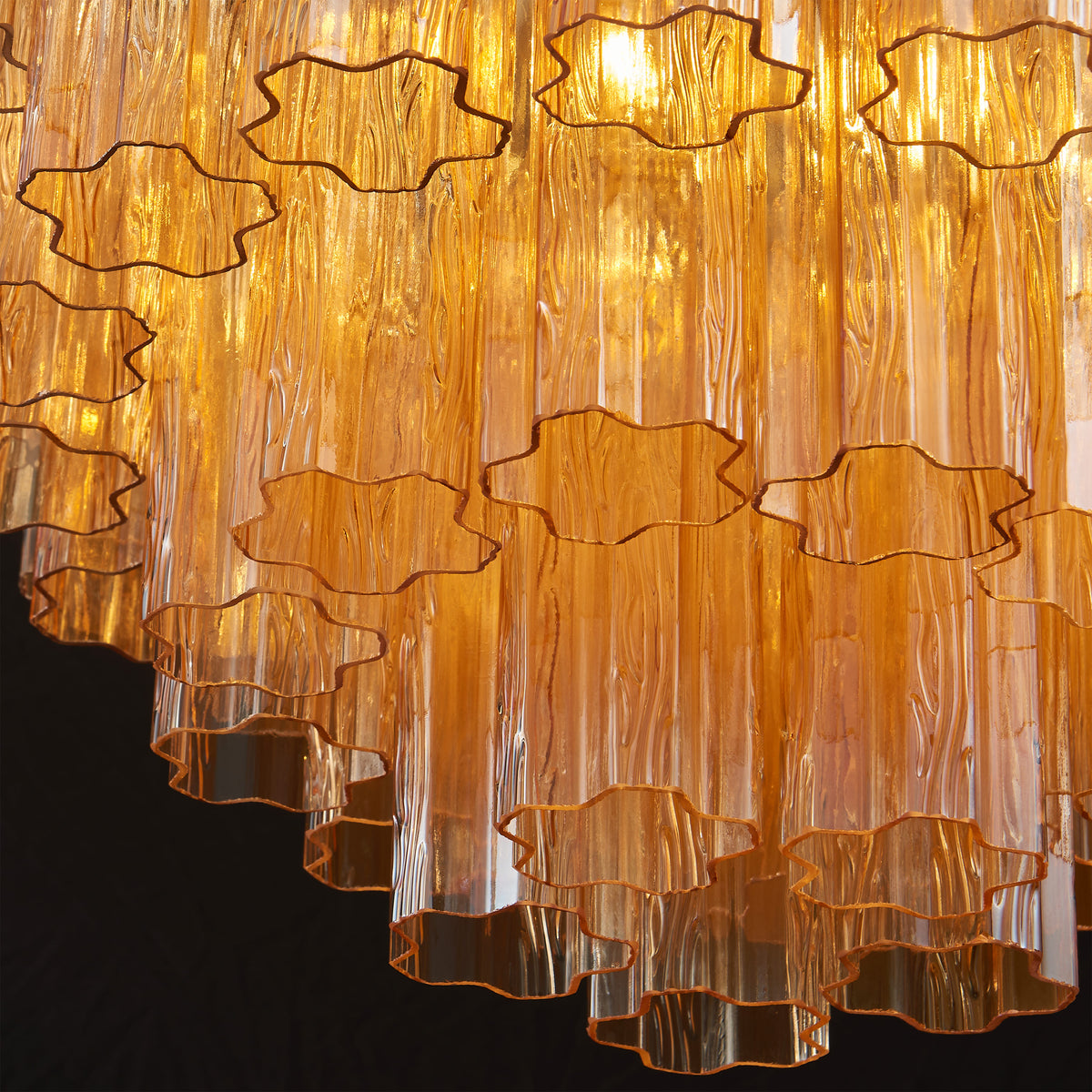 Dawel Glass Round Chandelier 24"D