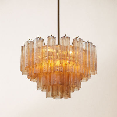 Dawel Glass Round Chandelier 24"D