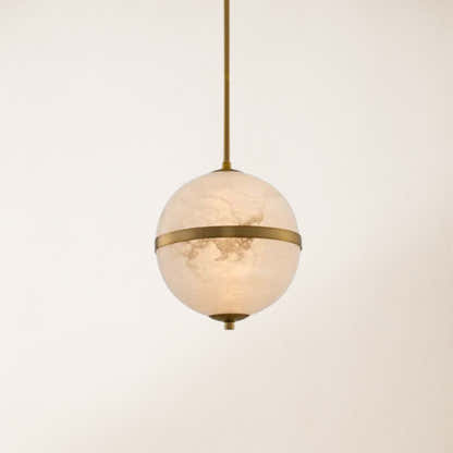 Dadaly Alabaster Small Art Canterbury LED Mini Pendant 10"