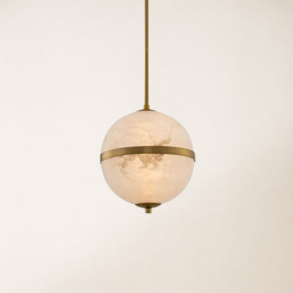 Dadaly Alabaster Small Art Canterbury LED Mini Pendant 10"