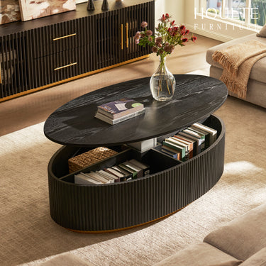 Holton 55.12″H Oak Coffee Table