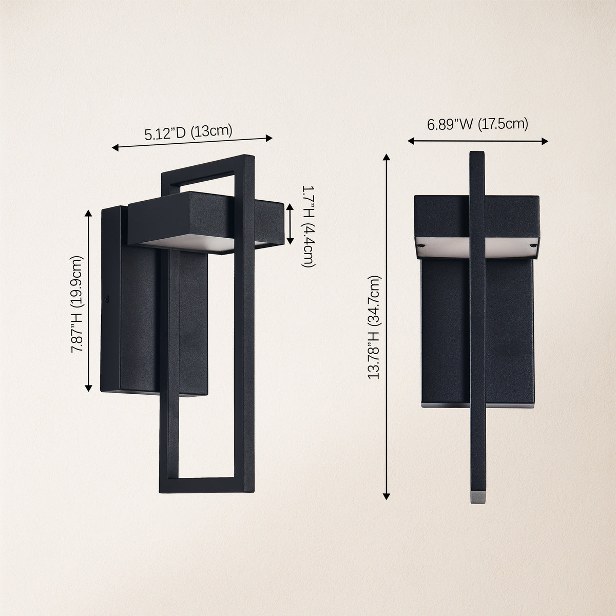 ArcLine Outdoor Wall Sconce 13.8"H