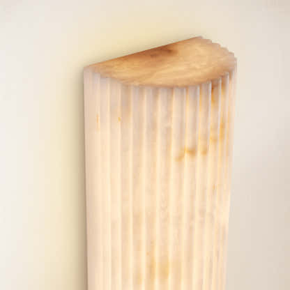 Luminare Resin Fluted Wall Sconce 12"H 