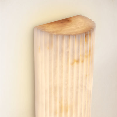 Luminare Resin Fluted Wall Sconce 12"H 